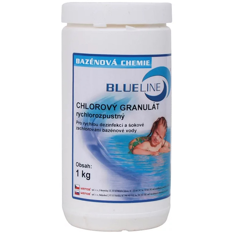 Granult chlorov rychlorozpustn 1 kg BLUE LINE 501601